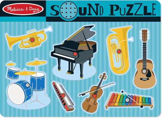 Instrumentenpuzzel met geluid Melissa and Doug - 023 - autisme