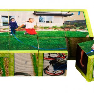 Blokkenpuzzel: Actieve kinderen
