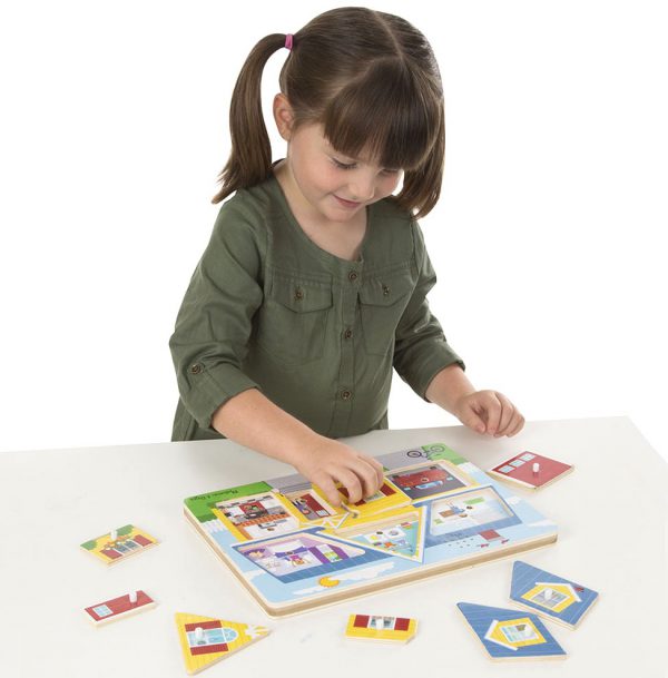 Vormenpuzzel Huis met geluiden - Afbeelding 3