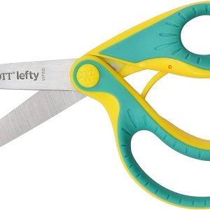 Ergonomische kinderschaar voor linkshandigen