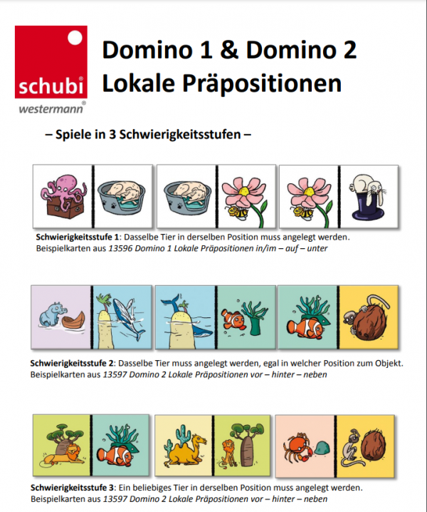Domino 1 en 2 Voorzetsels (Combi) - Afbeelding 2