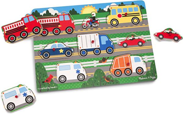 Houten Noppenpuzzel Voertuigen II - Afbeelding 2