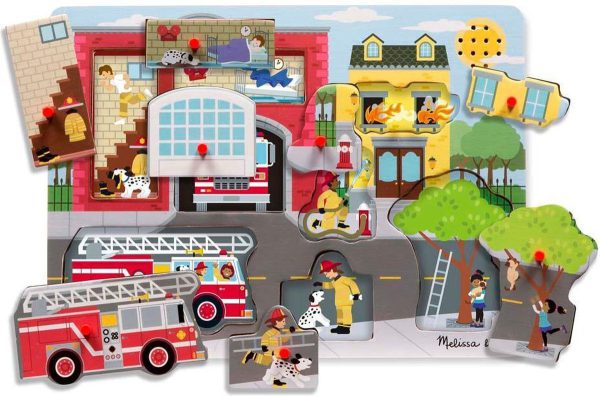 Puzzel Brandweerkazerne met geluid - Afbeelding 2