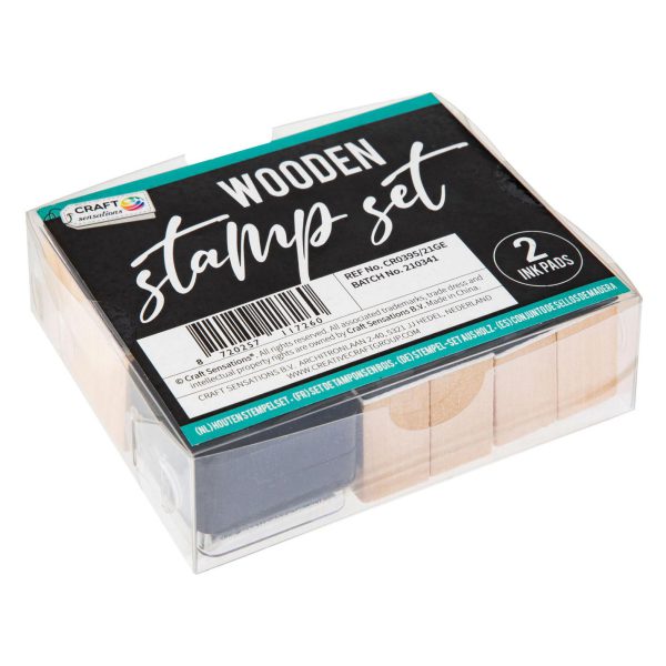 Houten Stempelset Alfabet - Afbeelding 2