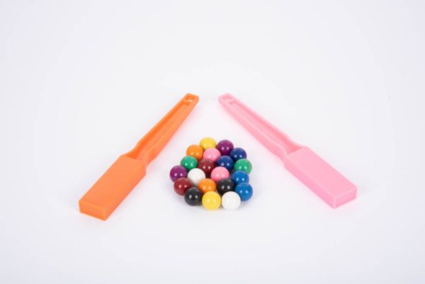 Gekleurde Magnetische Knikkers (20 stuks) En Toverstokjes - Afbeelding 2