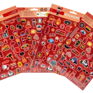 Stickervel Dubbel Hulpdiensten