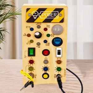 Houten Activiteitenbord Elektronica