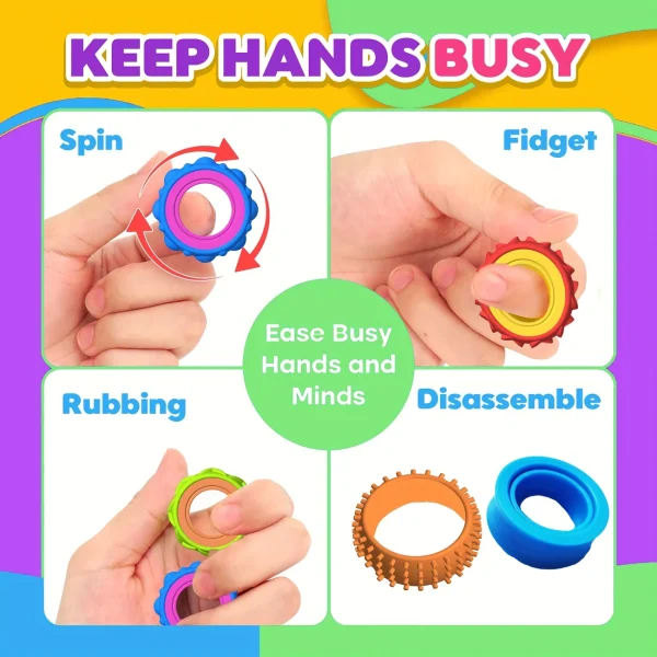 Fidget Sensorische Draairingen - Afbeelding 2