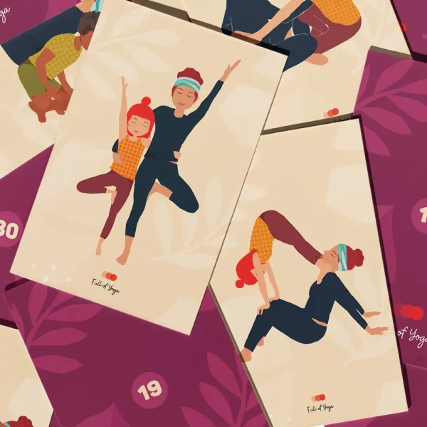 Kaartenset Familie Yoga - Afbeelding 2