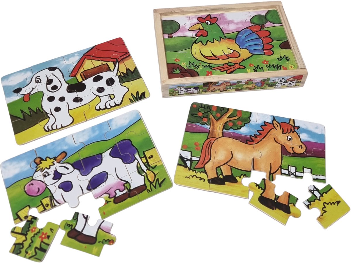 Kist Boerderijdierpuzzels